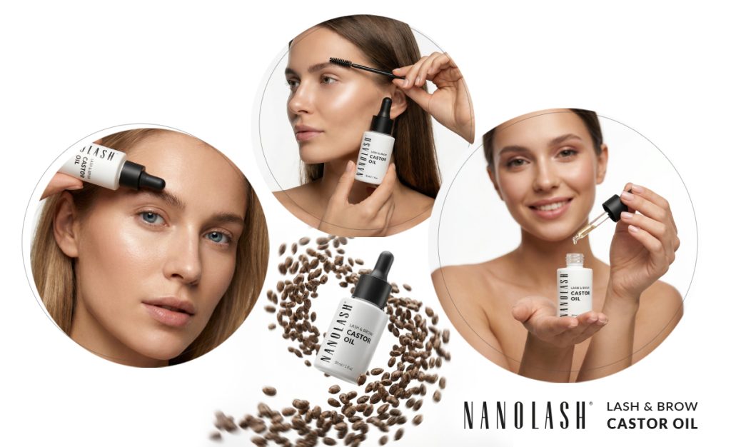 sopracciglia olio di ricino nanolash